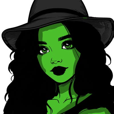 realistic girl with hat