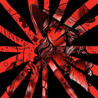 realistic women sorcerer using magic