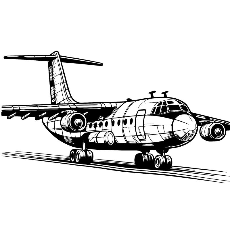 realistic cargo airplane