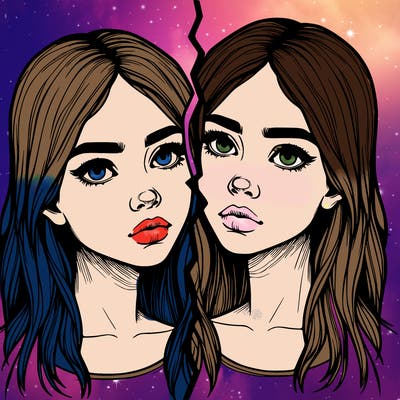 realistic girl split