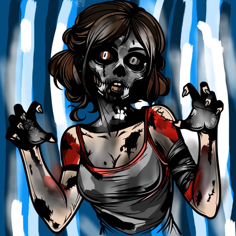 realistic zombie girl