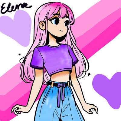 girl in a cute crop top