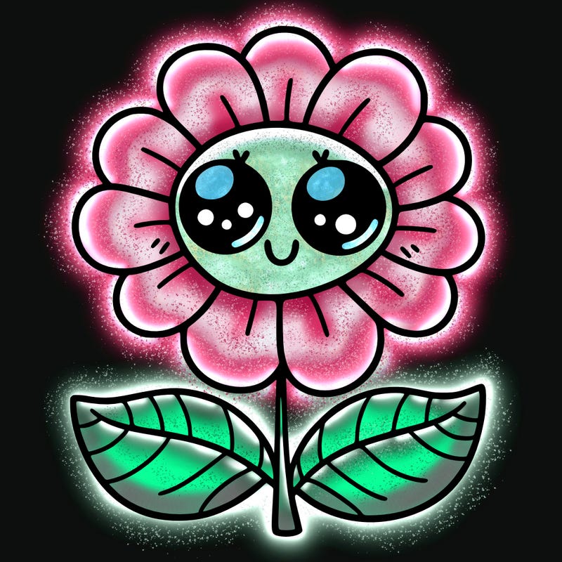flower with eyes