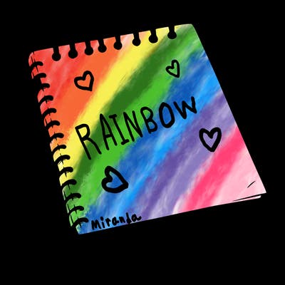 a blank sketch pad