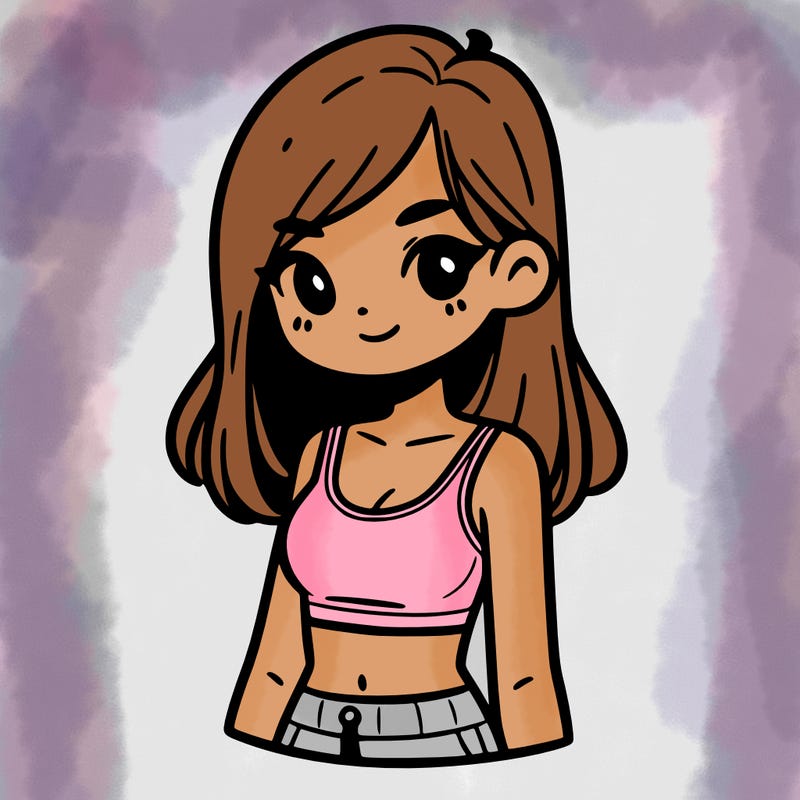 girl with crop top