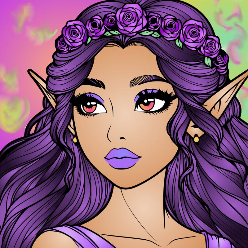 realistic beautiful elf princess