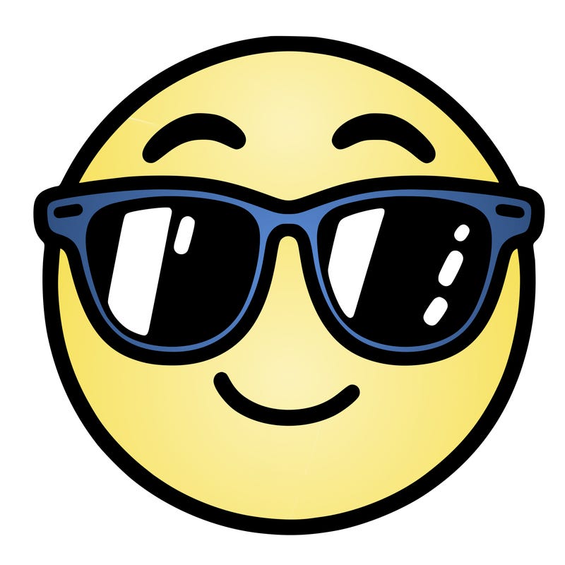 emoji with sunglasses
