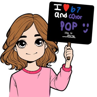 realistic girl holding up a sign