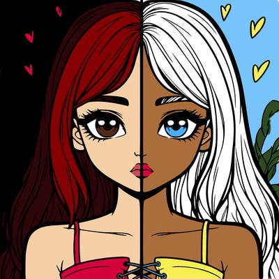 realistic girl split