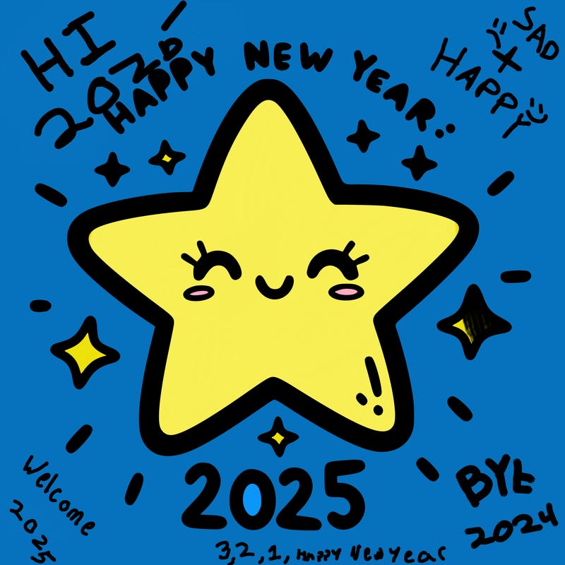 happy new year 2025 star wish