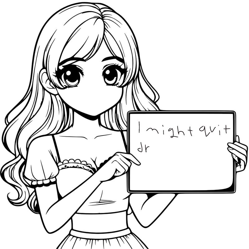 realistic pretty girl holding blank sign