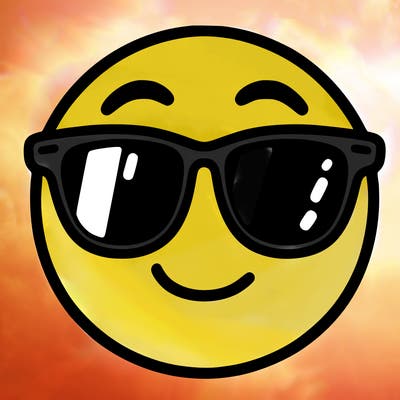 emoji with sunglasses