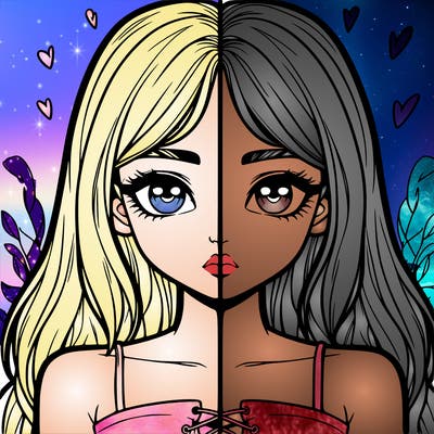 realistic girl split