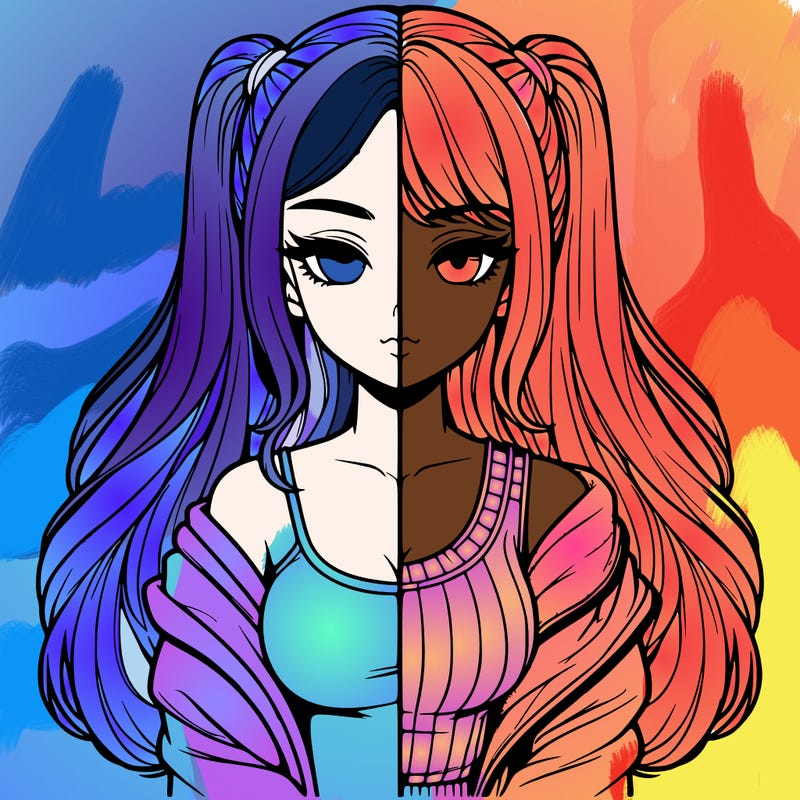 realistic girl split