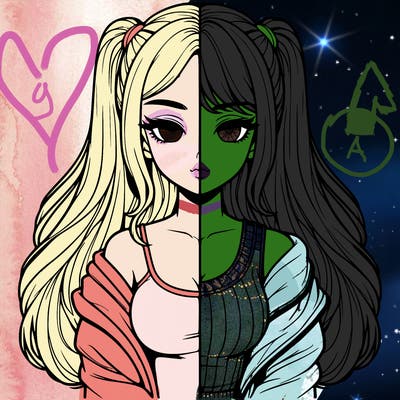 realistic girl split