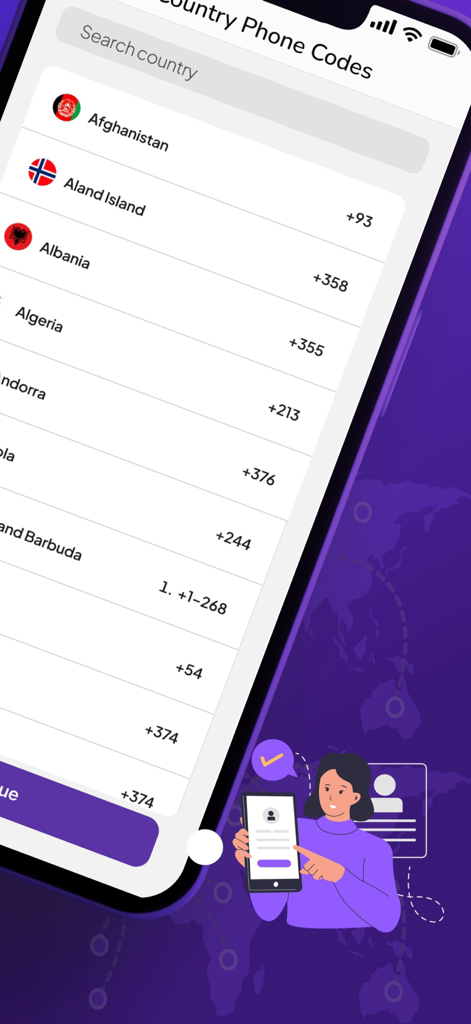 Phone Tracker by Number Lookup - 電話追跡アプリの国際電話番号コードリスト