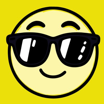 emoji with sunglasses