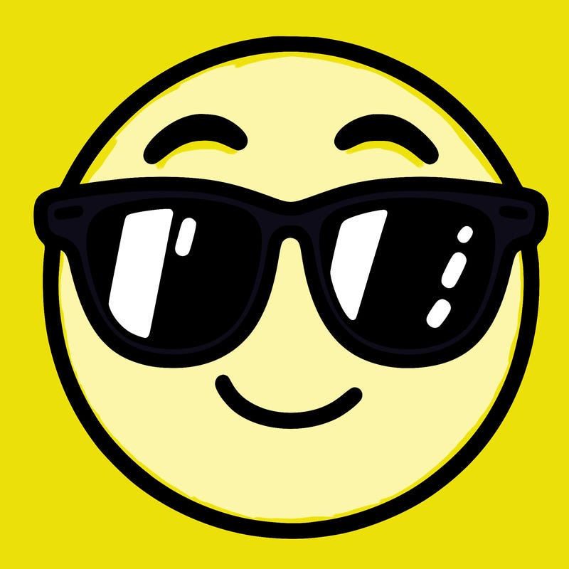 emoji with sunglasses