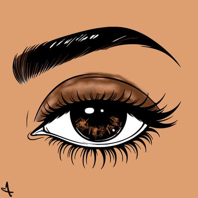 eye closed realistic