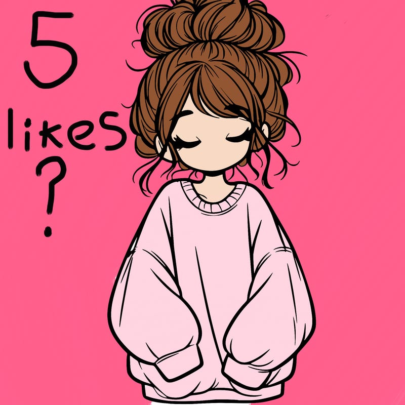 girl with baggy sweatshirt and messy bun