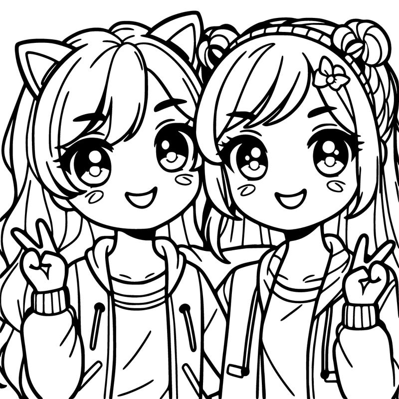 two best friends who are girls