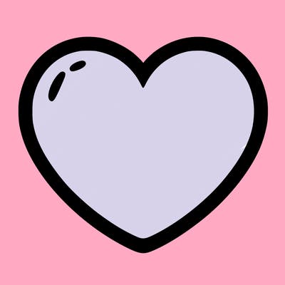 a blank heart
