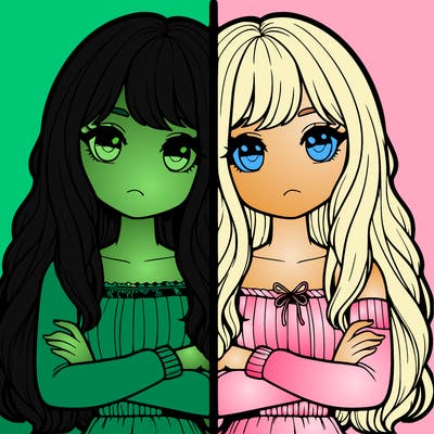 realistic girls split