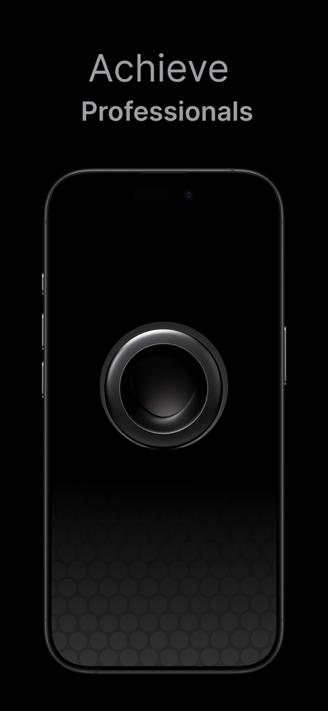 Black CirkleAI Pro - Smartphone showing Black CirkleAI Pro app interface with the text Achieve Professionals