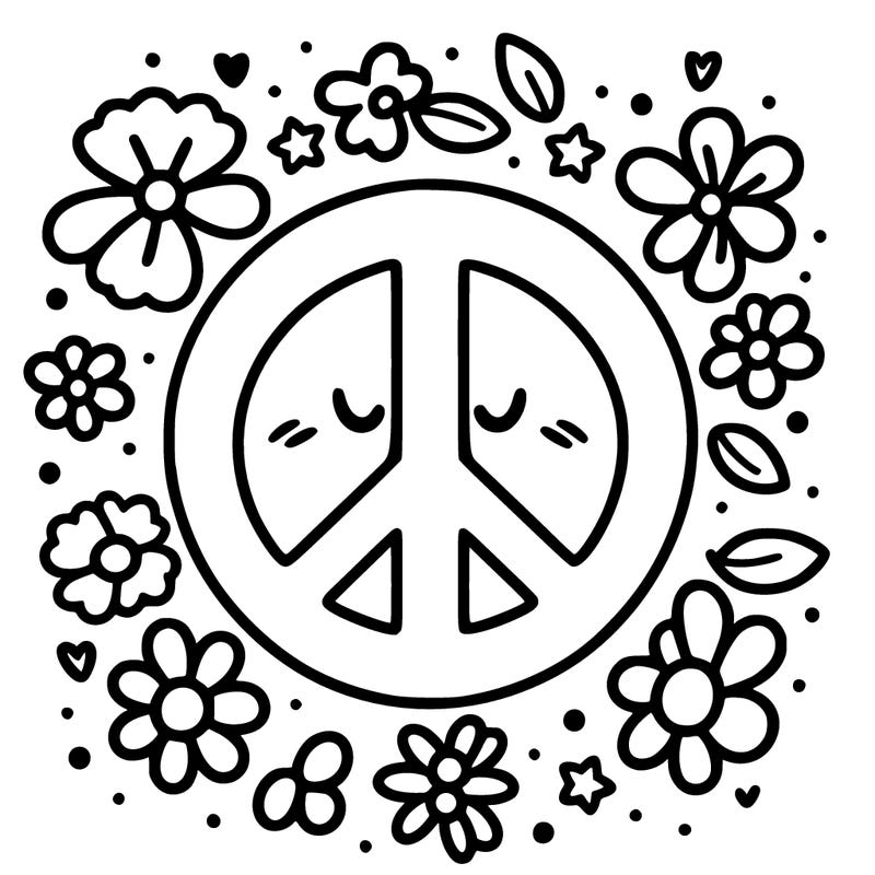make a peace sign that’s cute with flowers in the background