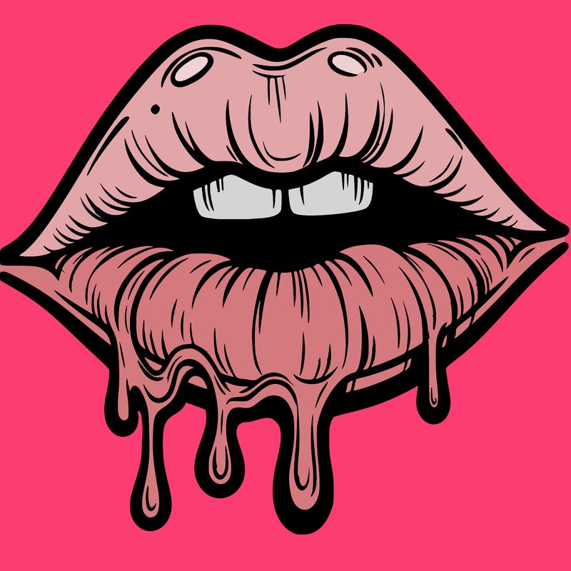lips that look realistic and drip