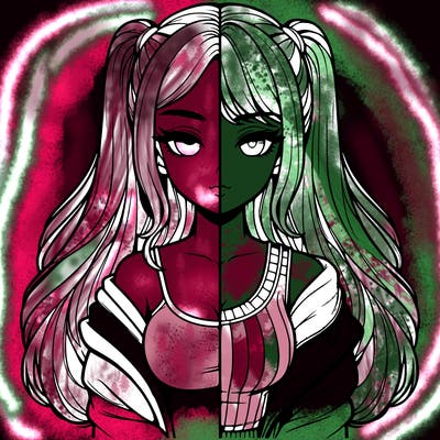 realistic girl split