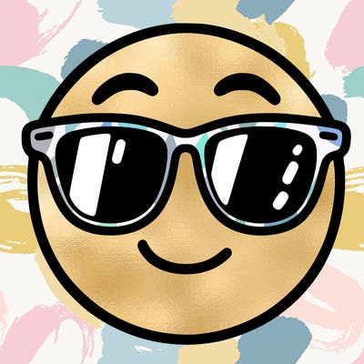 emoji with sunglasses