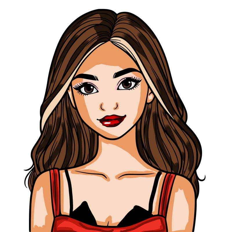 very pretty and realistic teenage girl