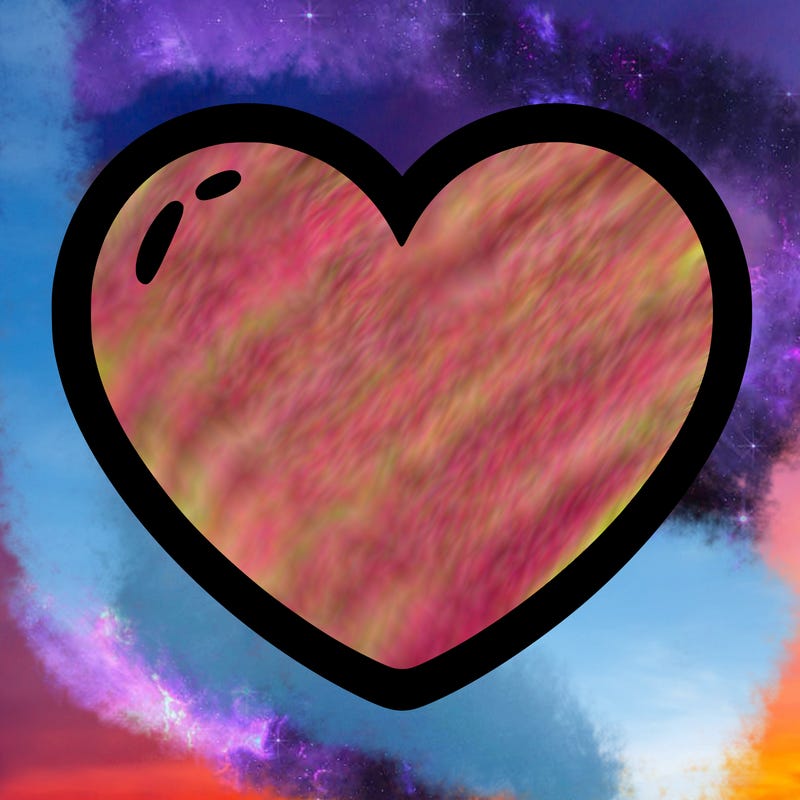 a blank heart
