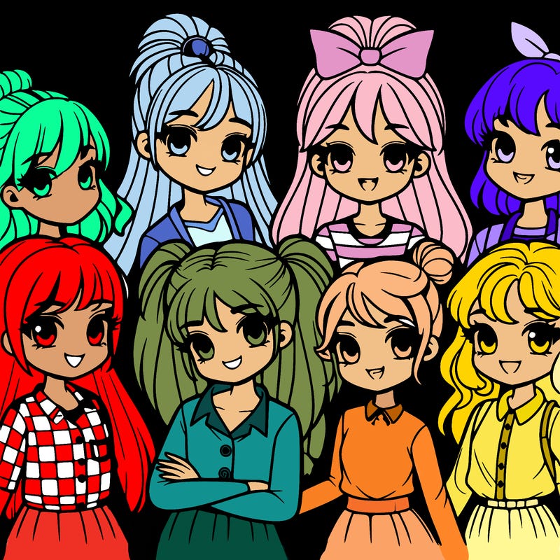 group of girls