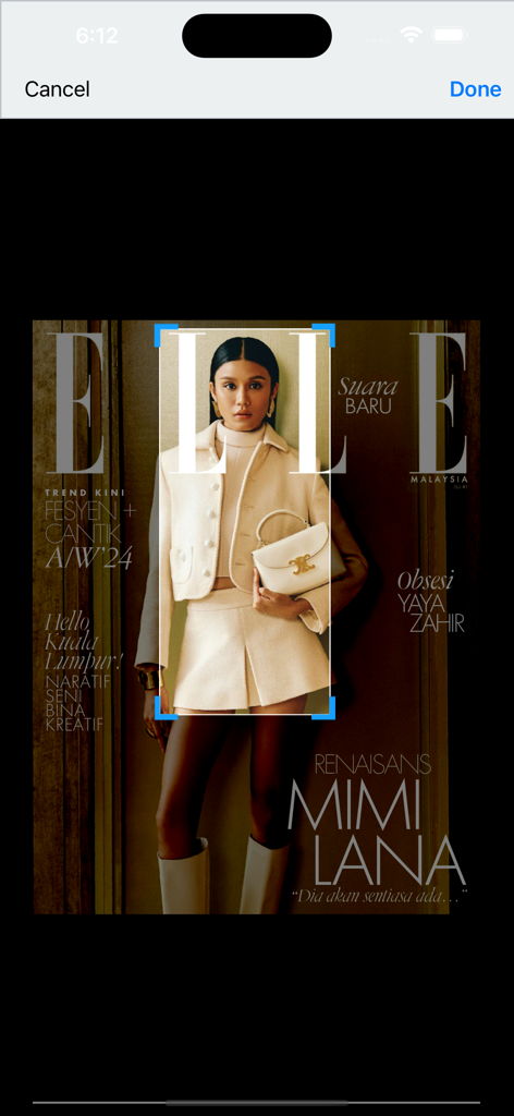 ELLE Malaysia Mag - Cover of ELLE Malaysia magazine featuring Mimi Lana