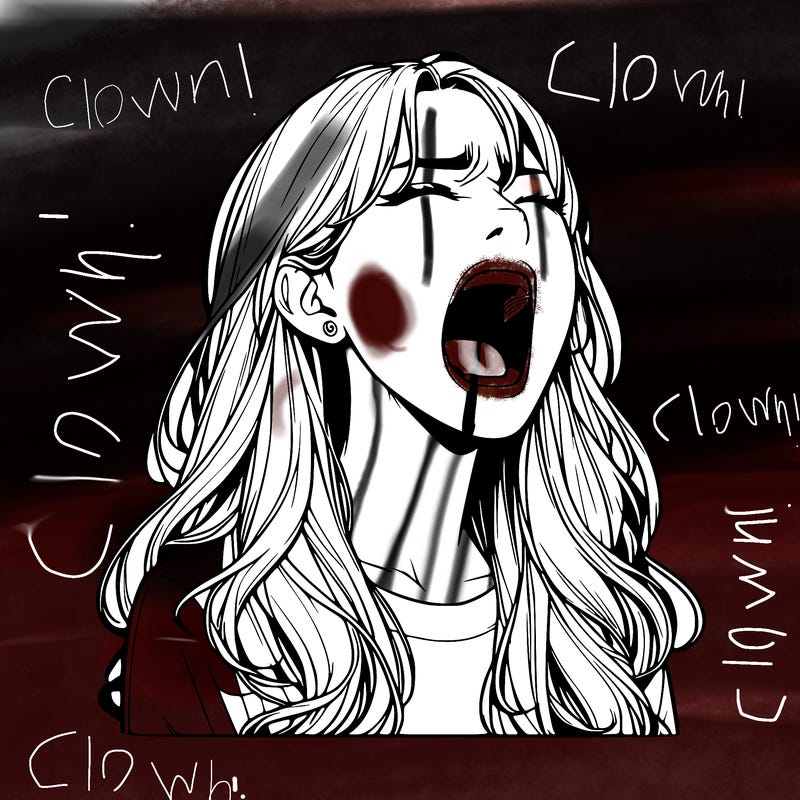 screaming realistic, girl