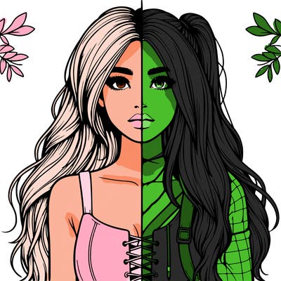 realistic girl split