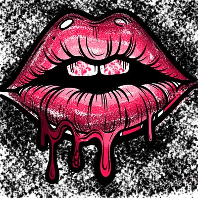 lips that look realistic and drip