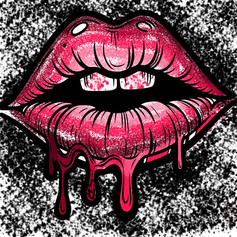 lips that look realistic and drip