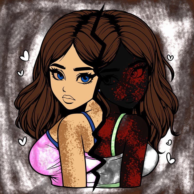 realistic girl split