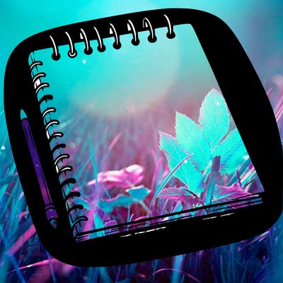 a blank sketch pad