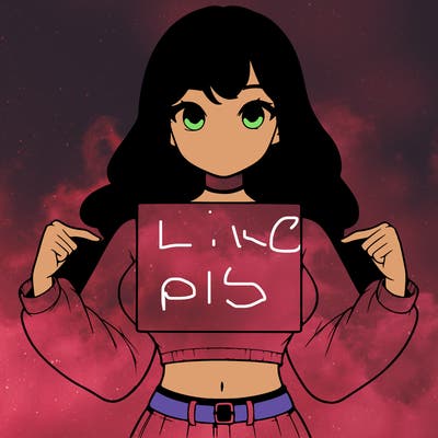 girl holding a blank sign in a long sleeve crop top