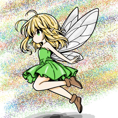 manga fairy flying