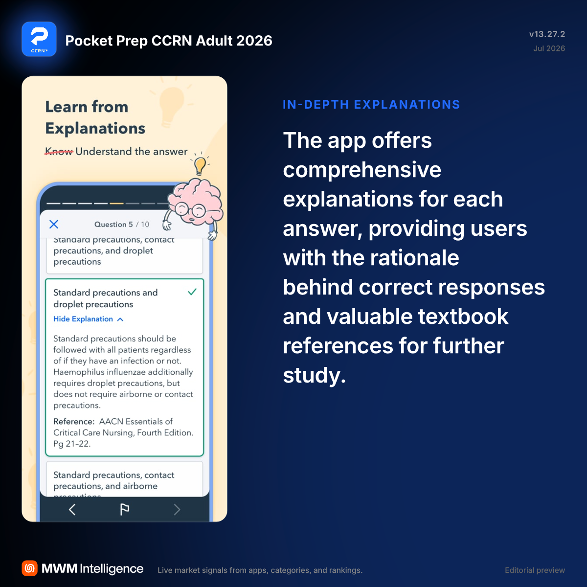 Pocket Prep CCRN Adult 2026 - Medical App | MWM