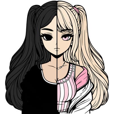 realistic girl split