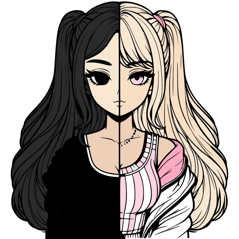 realistic girl split