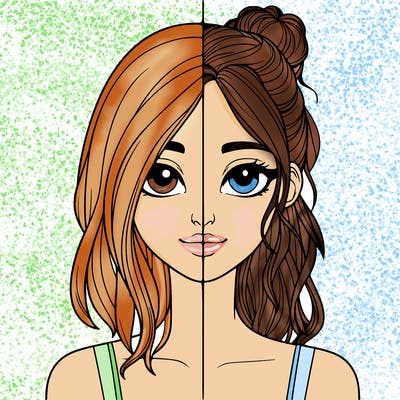 realistic girl split