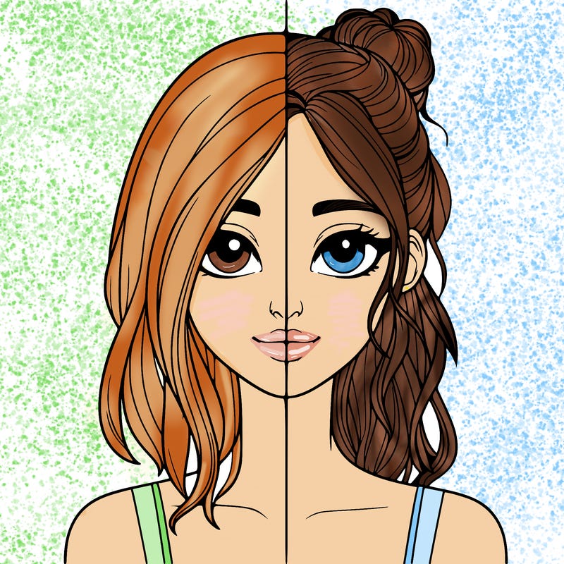 realistic girl split