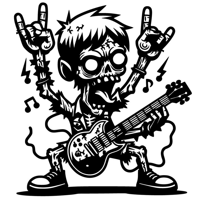 rock star zombie